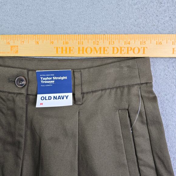 Old Navy Taylor Straight Trouser Cargo Pants Women Medium 30x30 Boho Casual Y2K - Picture 7 of 12
